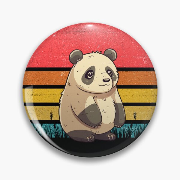 Item preview, Giant Panda Vintage Retro Sunset designed and sold by rafaeltto.