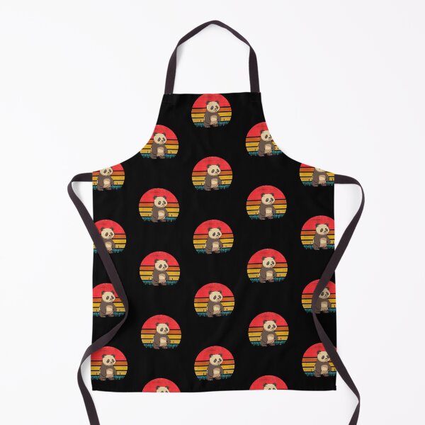 Item preview, Giant Panda Vintage Retro Sunset designed and sold by rafaeltto.