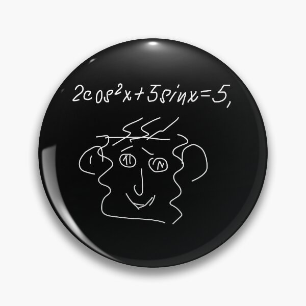 Item preview, weird face with mathematic workings designed and sold by Med ing.