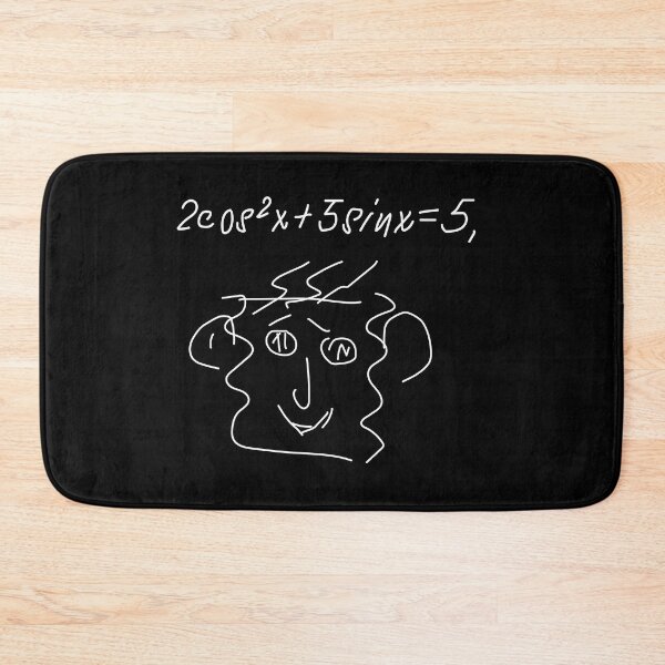 Item preview, weird face with mathematic workings designed and sold by Med ing.