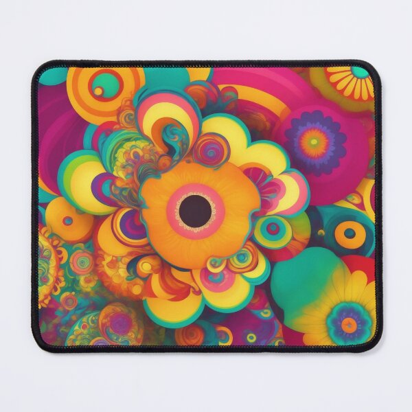 Item preview, Flower Power Colourful Flower Pattern designed and sold by druidwolfart.
