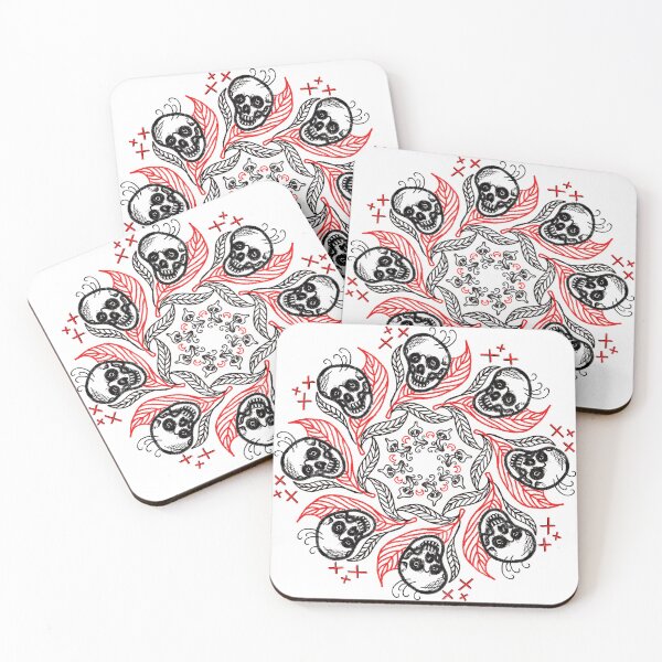 Item preview, Skull Beanz Mandala designed and sold by karithkvltkraft.