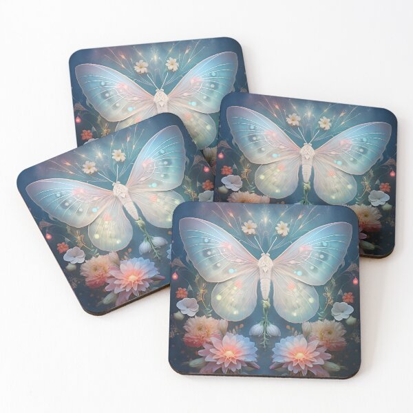 Item preview, Glowing moth floral designed and sold by etherealalchemy.