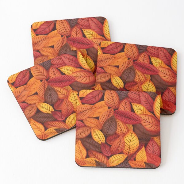 Item preview, Colorful Autumn Fall Leaves Pattern Orange Tones designed and sold by Gsallicat.