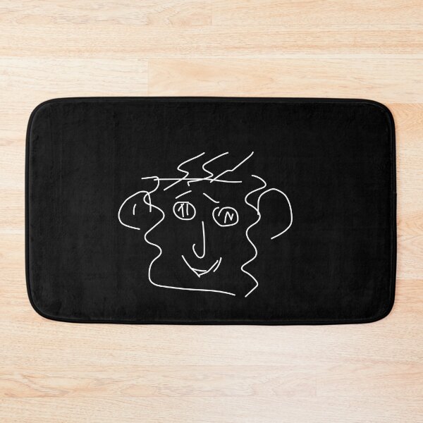 Item preview, sketched autographed drawing of a strange humanoid face  designed and sold by Med ing.