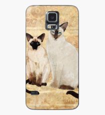 Funda/vinilo para Samsung Galaxy Gatos siameses