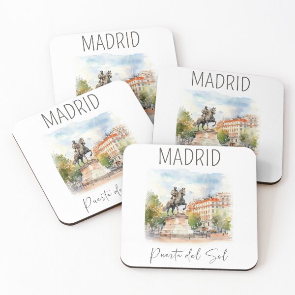 Item preview, A Watercolor Design of the Puerta del Sol in Madrid - Spain designed and sold by Sketch-Shack.