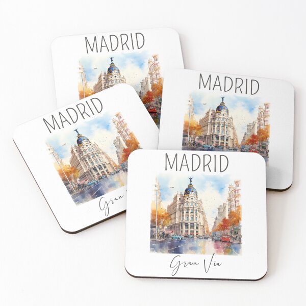 Item preview, A Watercolor Design of the Gran Via in Madrid - Spain designed and sold by Sketch-Shack.
