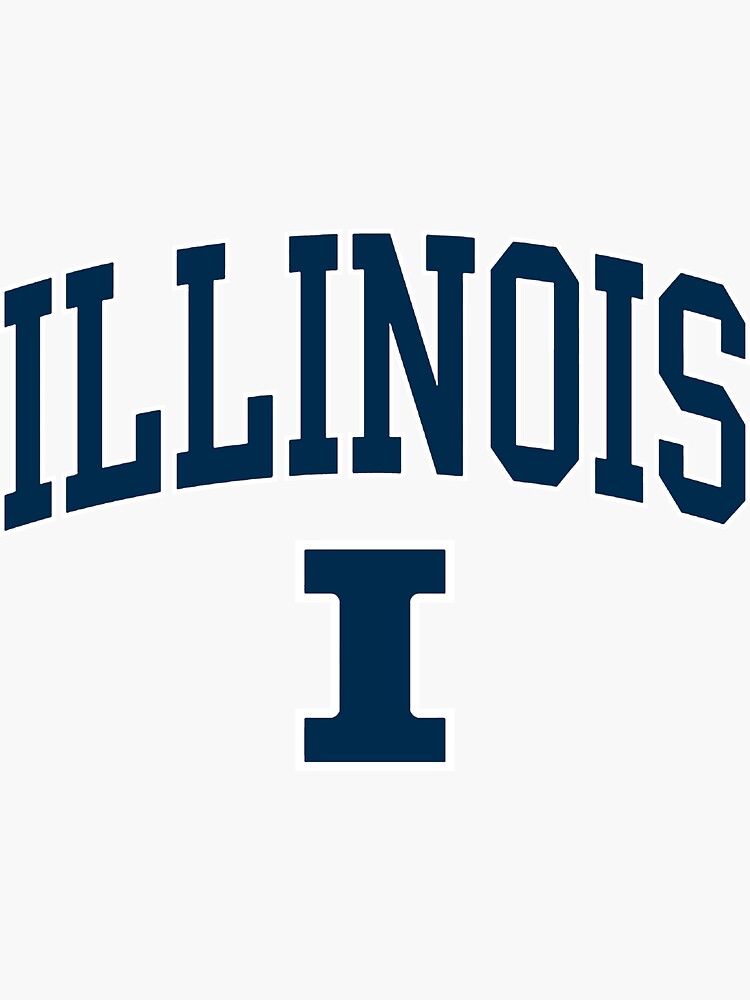 Fighting Illini Chief Illiniwek University of Illinois Vinyl Sticker 3 x 3