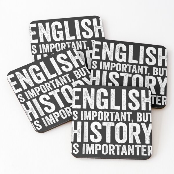 Item preview, English Is Important But History Is Importanter Cool  designed and sold by VirginiaJPaull.