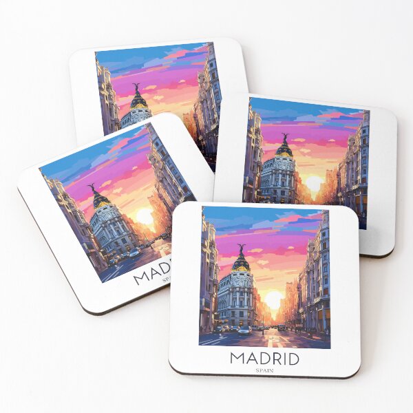 Item preview, A Pop Art Travel Print of Madrid - Spain designed and sold by StudioRedKoala.