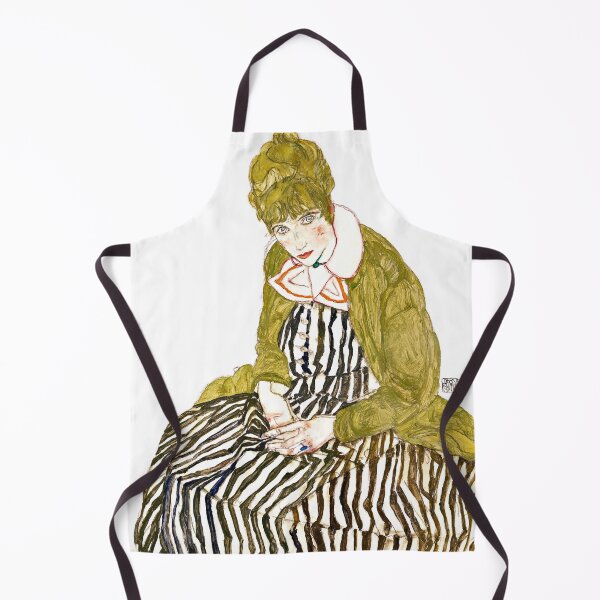 Item preview, Edith with Striped Dress - Egon Schiele designed and sold by SimpleJoyStyle.
