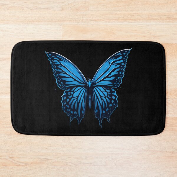 Item preview, Abstract Minimalist Cool Symbol: Blue Butterfly designed and sold by MoxieVibe.