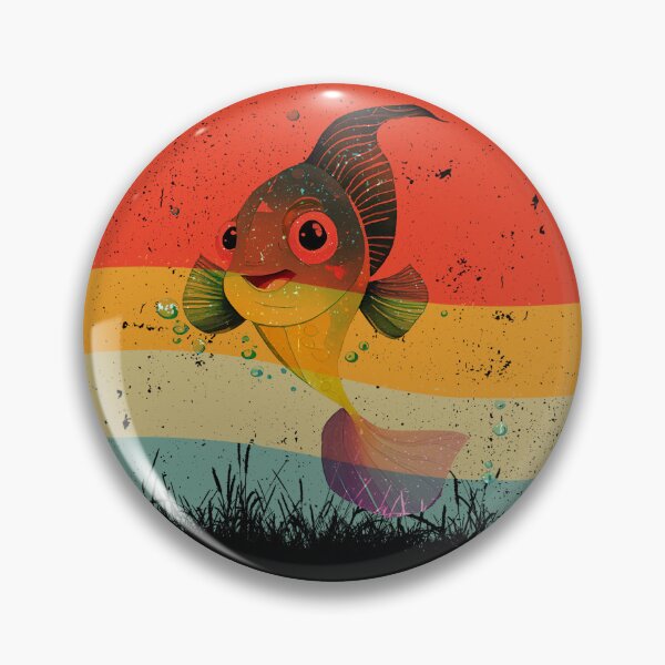 Item preview, Fish Retro designed and sold by franktact.