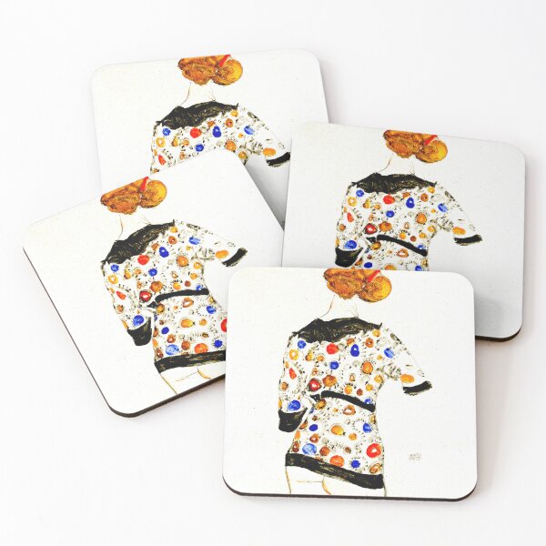 Item preview, Standing Woman in a Patterned Blouse - Egon Schiele designed and sold by SimpleJoyStyle.