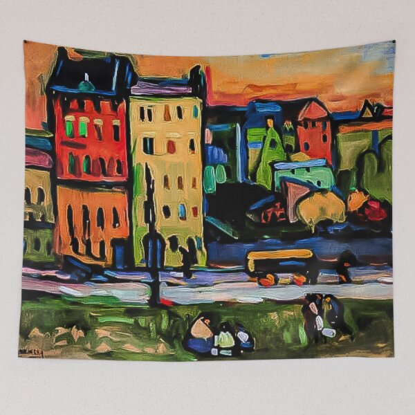 Item preview, Kandinsky | House In Munich, 1908 designed and sold by BossyCatHome.