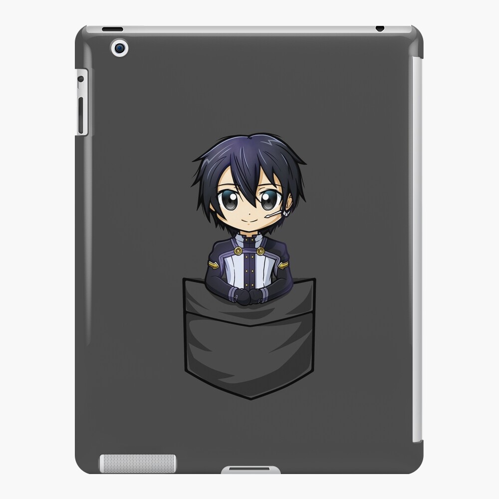 Kirito Pocket Ordinal Scale Tshirt Sword Art Online Tee Sao Ipad Case Skin By Purrdemonium Redbubble