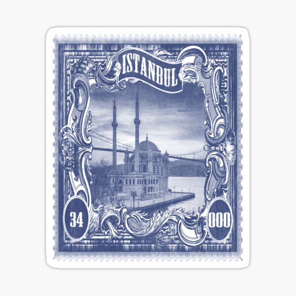 Istanbul Mosque Turkey Post Stamps Vintage Style Greeting Card for Sale by  CityStampsShop