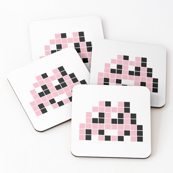 Item preview, Pink Space Pixel Invader designed and sold by Pixel-Invader.