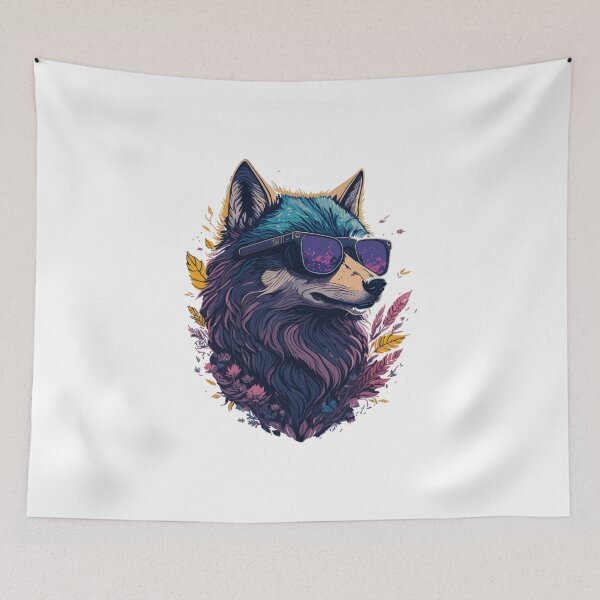 Item preview, cool and colorful wolf t-shirts, designed and sold by Beryleber.