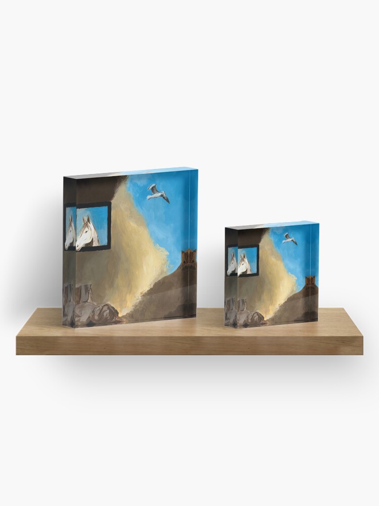 Alternate view of Horse and Child Children's book illustration Acrylic Block