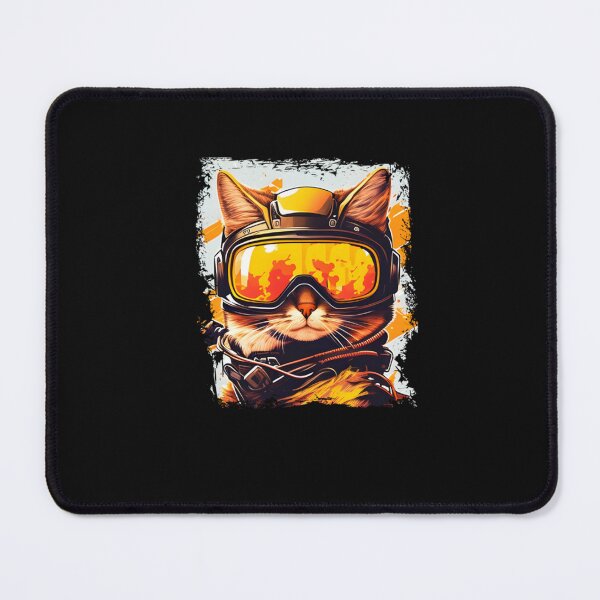 Item preview, Cool Cat - A Cat In A Ski Googles Skiing Skier Sticker designed and sold by DarnellLong.