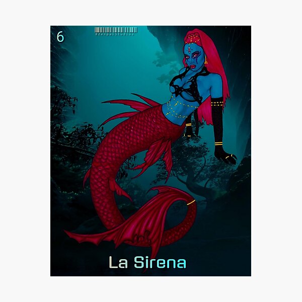 LoterÃa Mexicana - La Sirena - High Resolution Image Editorial Image -  Illustration of lottery, shells: 100155695