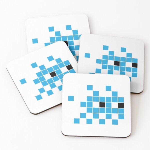 Item preview, Space Invader 6 Blue Runner designed and sold by Pixel-Invader.