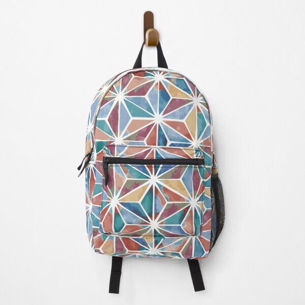 Item preview, Asanoha Watercolor Hemp Leaf [color prism] designed and sold by Aia UENO design.