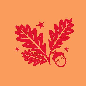 Artwork thumbnail, Oak Leaves and Acorn, It's Fall by 5849