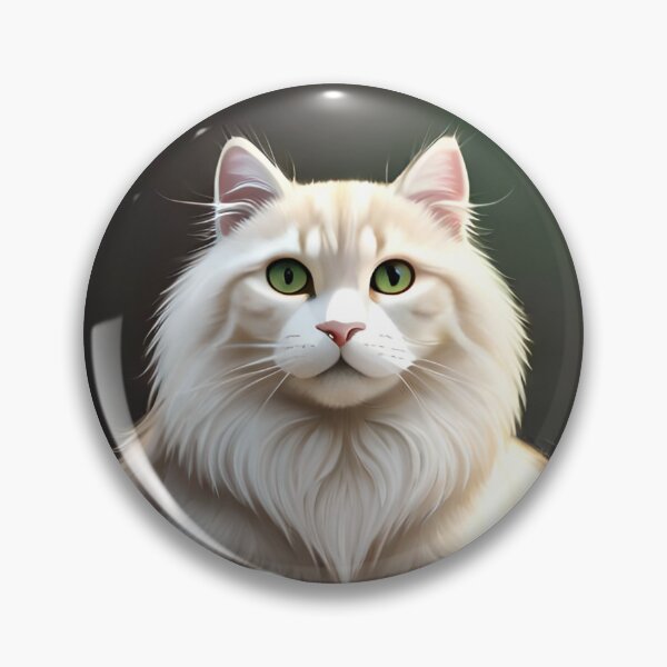 Item preview, white magestic cat sticker cute designed and sold by FriedGummyBears.