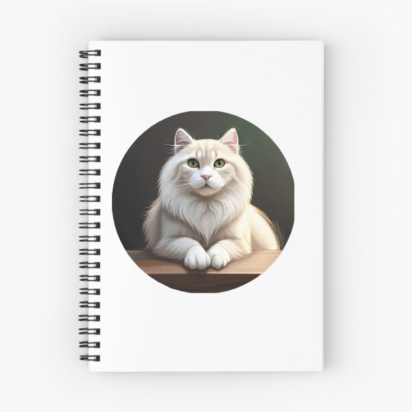 Item preview, white magestic cat sticker cute designed and sold by FriedGummyBears.