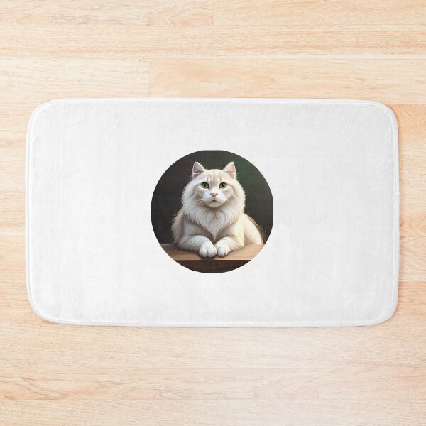 Item preview, white magestic cat sticker cute designed and sold by FriedGummyBears.