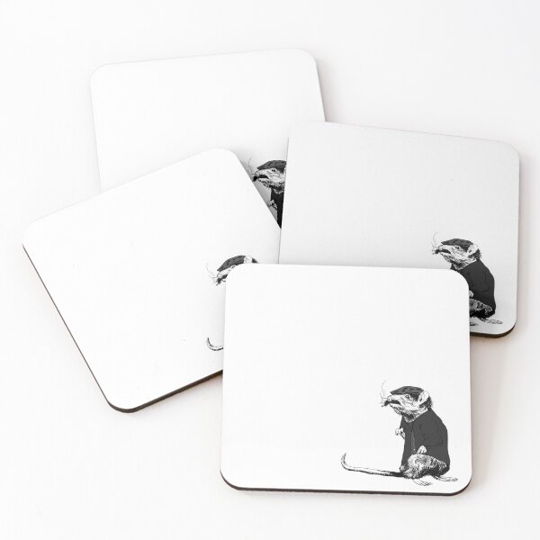 Item preview, Victorian Dapper Rat Black and White Illustration designed and sold by Tiffany Bell.
