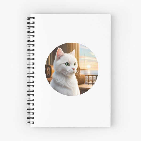 Item preview, white cat sticker cute  designed and sold by FriedGummyBears.