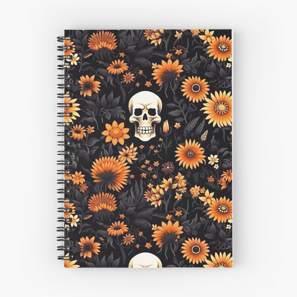 Item preview, Halloween Skull in Floral Pattern designed and sold by commonlyarts.