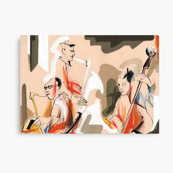 Jazz musicians concert Canvas Print
