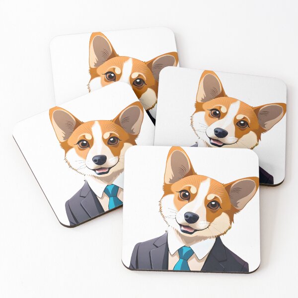 Item preview, business corgi sticker designed and sold by FriedGummyBears.