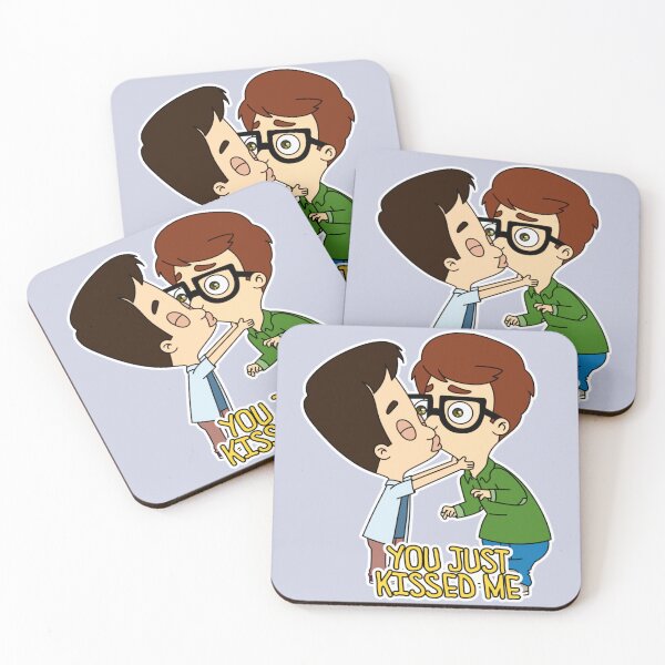 Item preview, nick and andrew kissing big mouth designed and sold by BradleyPlante.