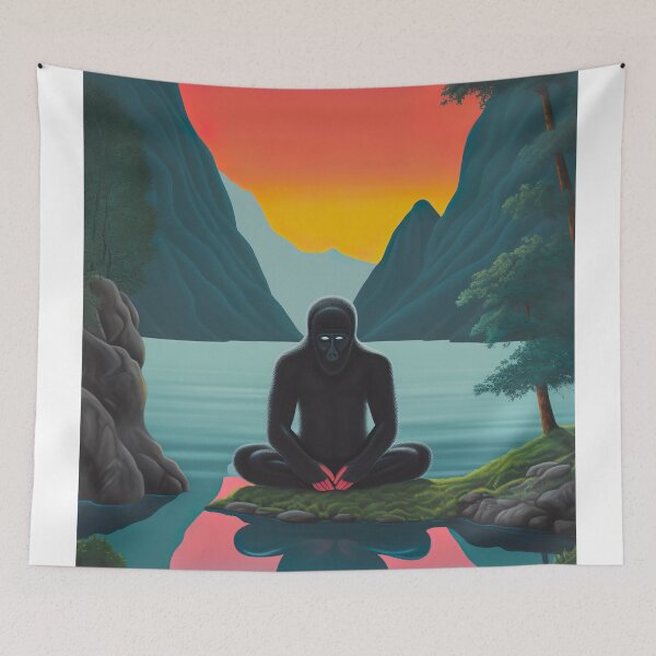 Item preview, Bigfoot meditating designed and sold by ururuty.