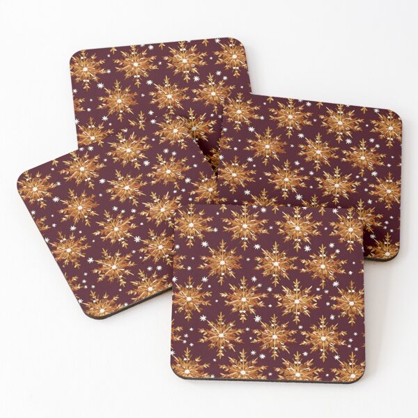 Item preview, Opulent Elegance: Goldleaf Glitter Butterfly and Snowflake Seamless Pattern designed and sold by AlienSkinEyes.