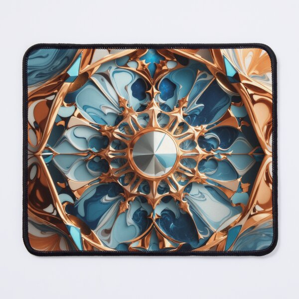 Item preview, Ethereal Fusion: Kaleidoscopic Marvel on Luxe Marble designed and sold by sadsapiens.