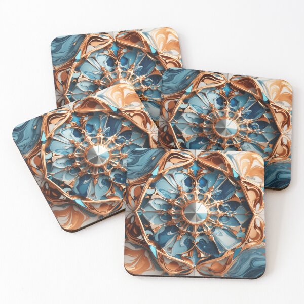 Item preview, Ethereal Fusion: Kaleidoscopic Marvel on Luxe Marble designed and sold by sadsapiens.