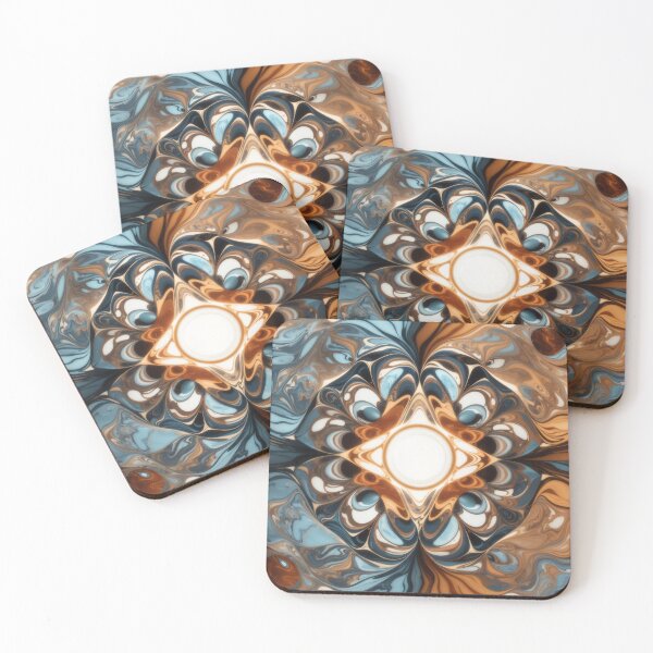 Item preview, Elegance Unveiled: Futuristic Kaleidoscope on Luxurious Marble designed and sold by sadsapiens.