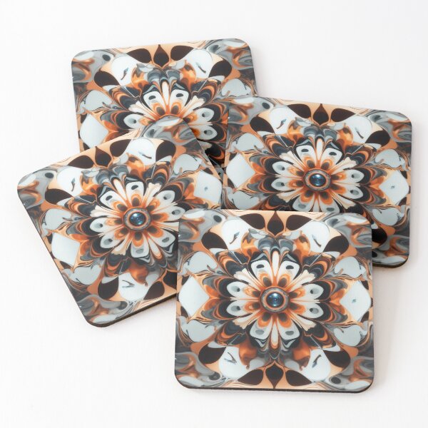 Item preview, Iridescent Reverie: Futuristic Fusion on Opulent Marble designed and sold by sadsapiens.
