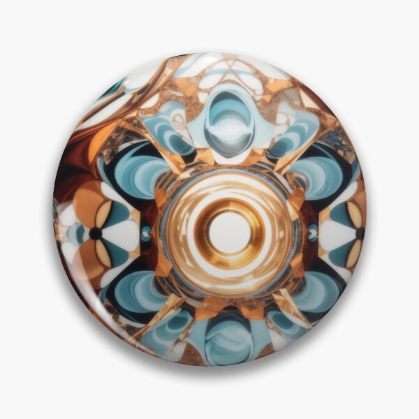 Item preview, Celestial Elegance: Surreal Kaleidoscope Meets Marble Majesty designed and sold by sadsapiens.