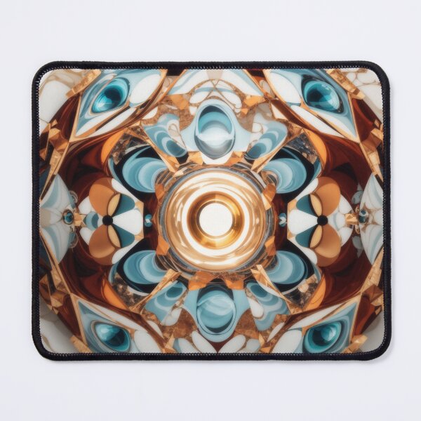 Item preview, Celestial Elegance: Surreal Kaleidoscope Meets Marble Majesty designed and sold by sadsapiens.