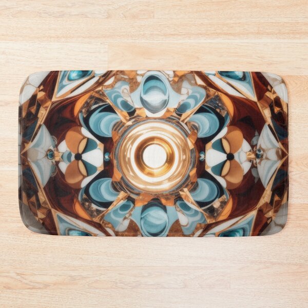 Item preview, Celestial Elegance: Surreal Kaleidoscope Meets Marble Majesty designed and sold by sadsapiens.