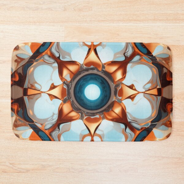 Item preview, Whimsical Kaleidoscope: Futuristic Flourish on Luxe Marble designed and sold by sadsapiens.