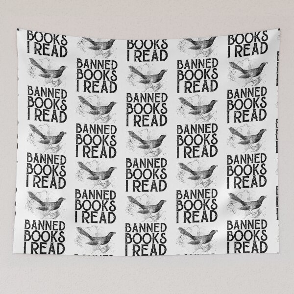 Item preview, Womens Vintage I Read Banned Books Funny Book Lovers_ Appare (1) designed and sold by MagicMealing.